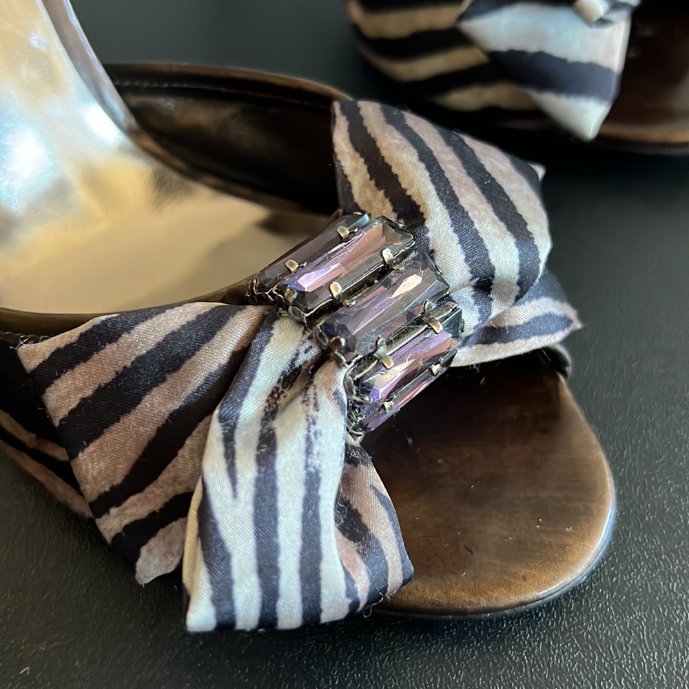 MARCIANO PM DELLIA Stilettos Size 7 silk bow - Picture 8 of 14